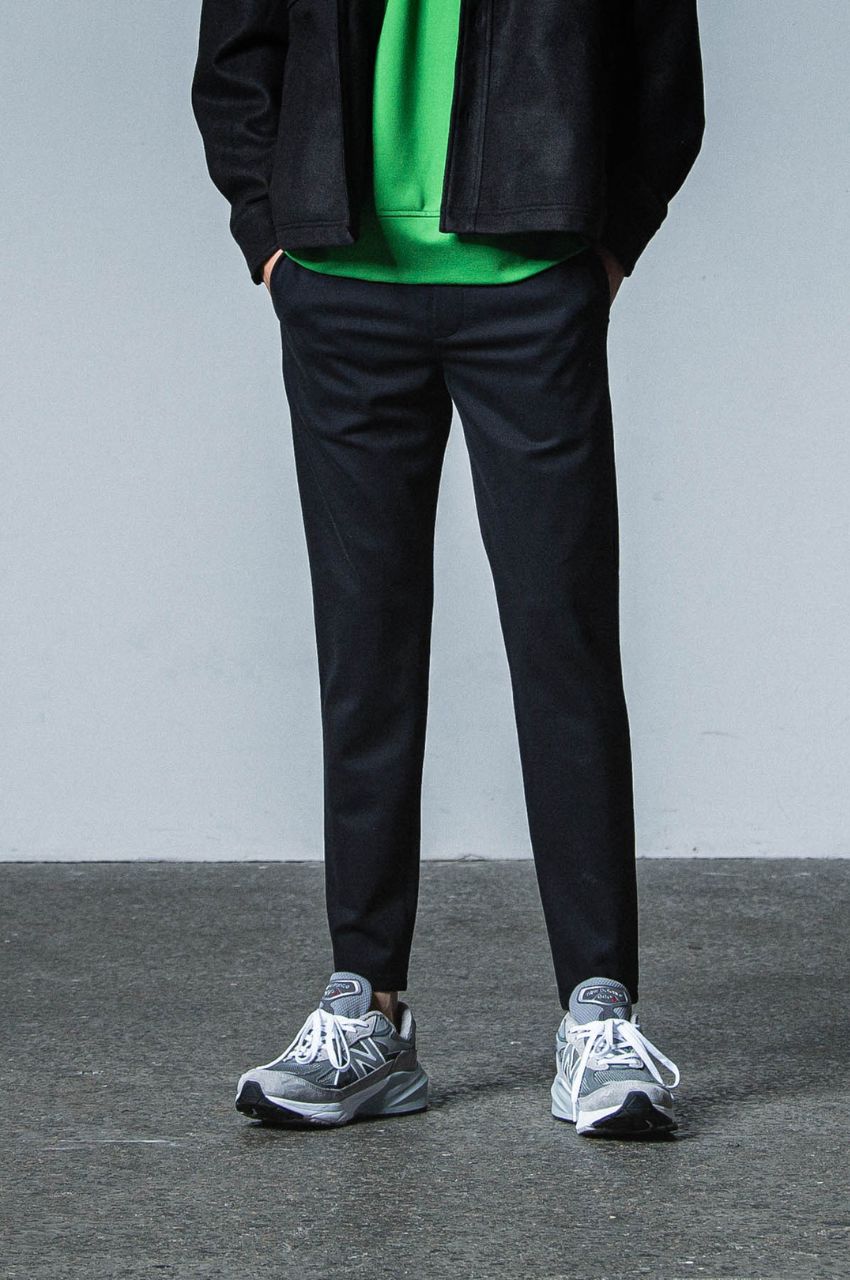 ERIC EASY PANTS (BLACK) レーヨン / ストレッチ / ドローコード付き / サイド・バックポケット付き/  RC33-ST-027