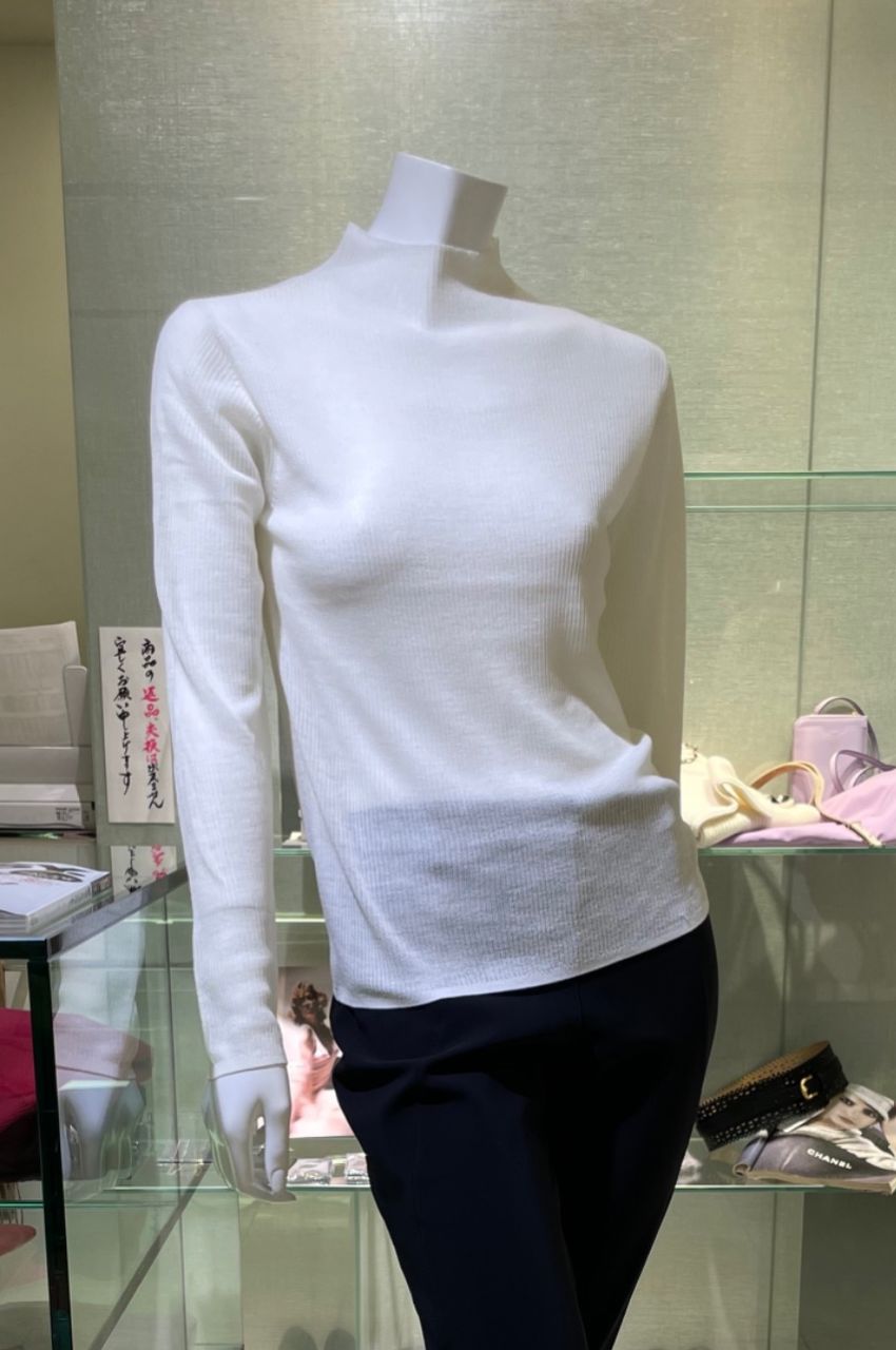 WOOL MIX SHEER KT/ウールミックスシァーニット