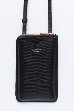 ADRIA / V-1289 / Black / リザード型押しレザー スマートフォンポシェット（ブラック）アドリア / 牛革 / ショルダーバッグ / ストラップ調整可 / iPhone14ProMaxまで入る / 日本製【正規販売店】