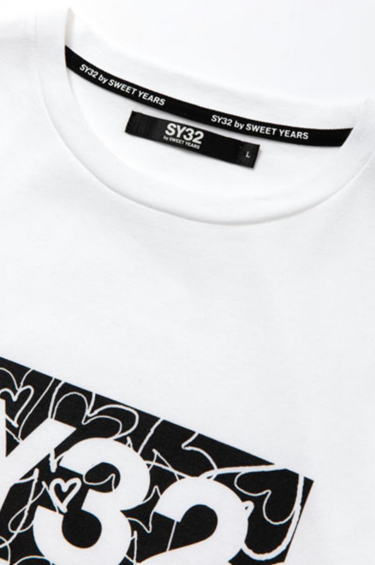 SY32 by SWEET YEARS - HEART BOX LOGO TEE / ハートボックスロゴT