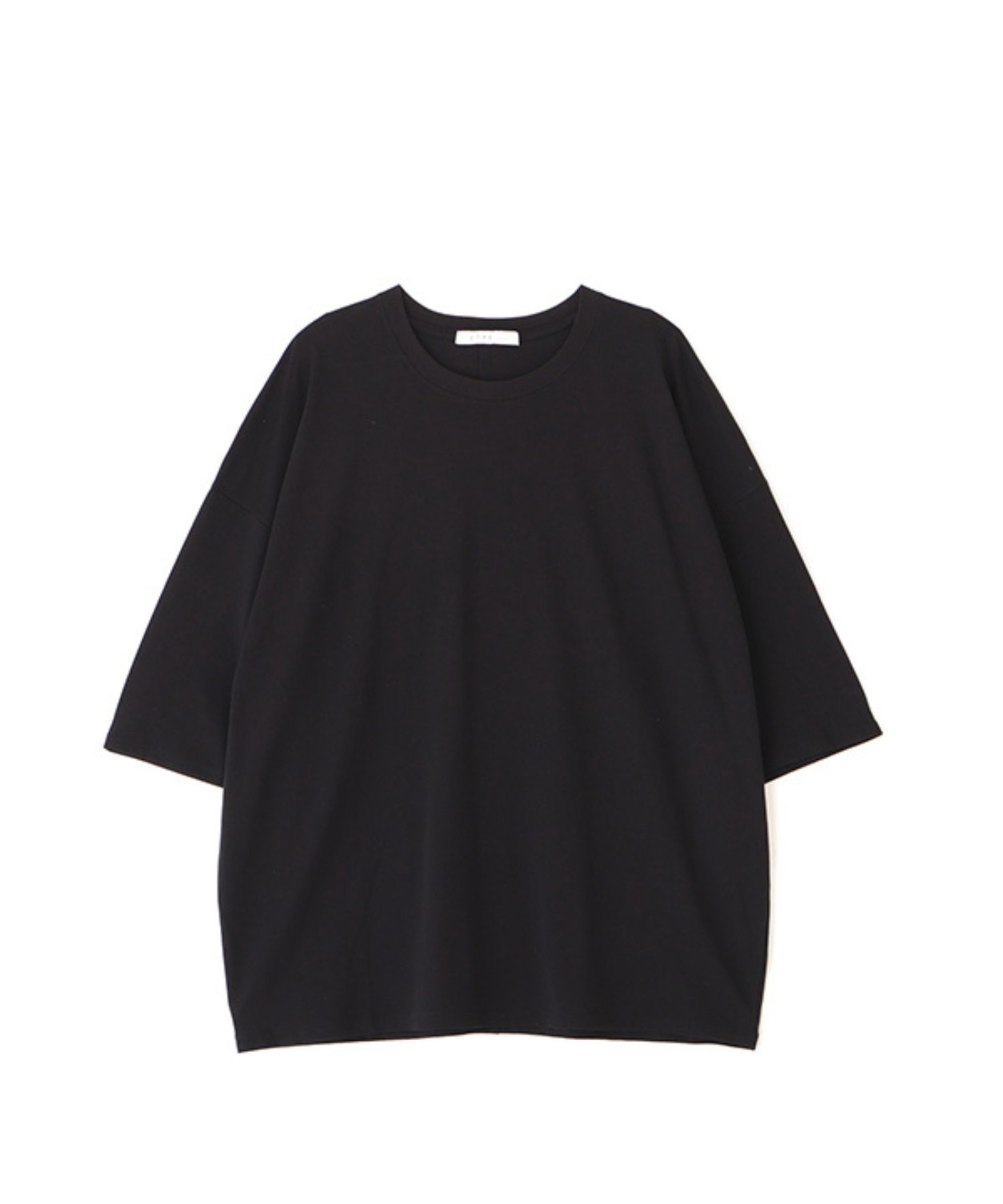 オーバーサイズクールネスTee (BLACK) 綿 / 薄手 / バイオ加工 / UVカット / 接触冷感機能 / 1226212082