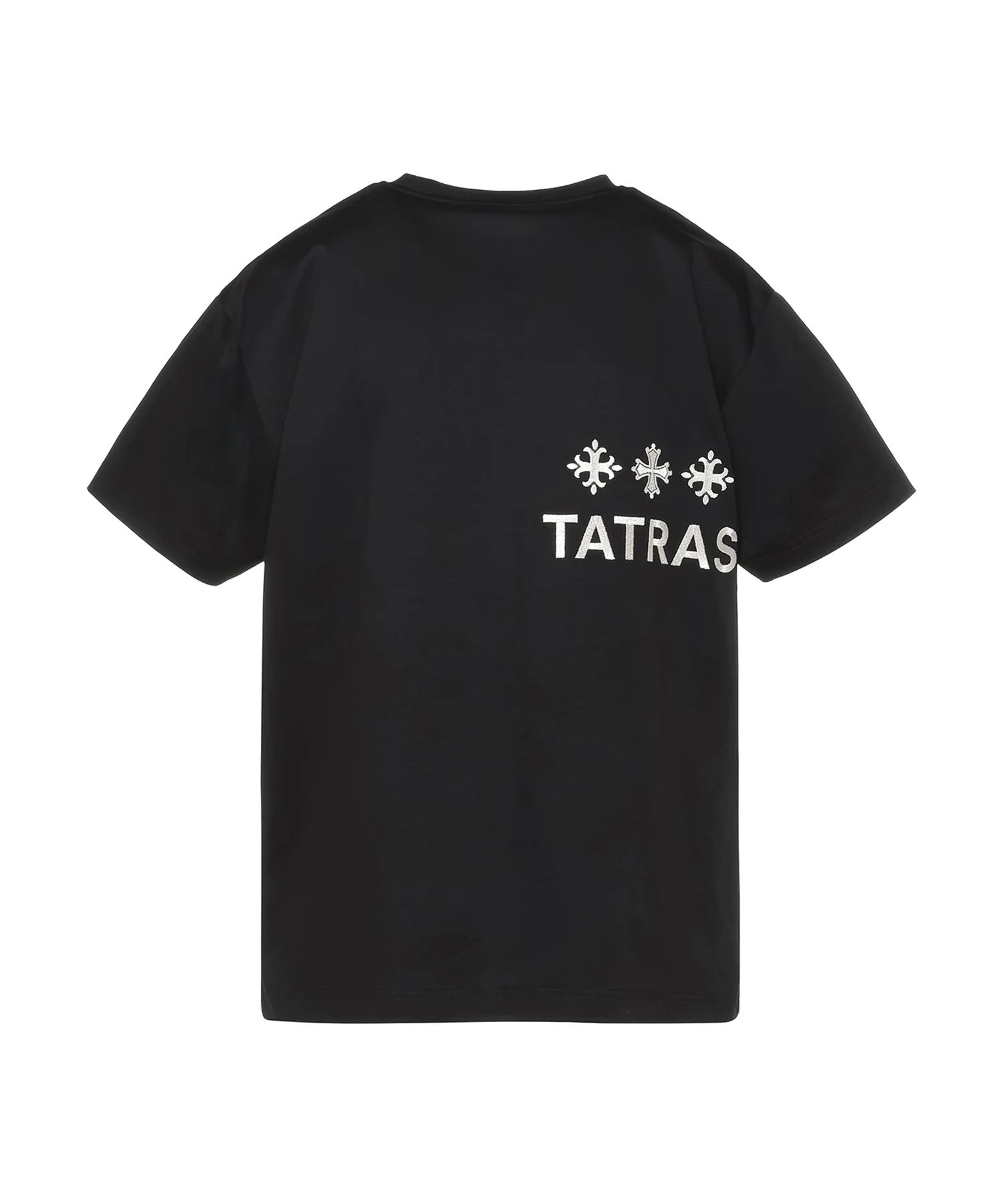 GISELLA ジゼラ Tシャツ (ブラック) 綿 / 胸元ロゴ / 背面ロゴ / クルーネック  / LCKZ0750083588