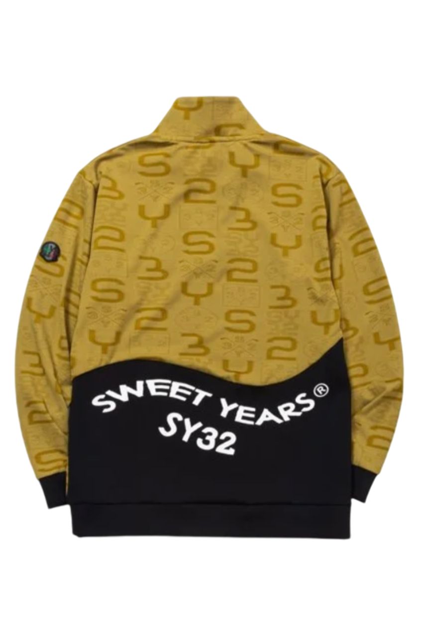ORIGINAL SYG JACQUARD HALF-ZIP SWEAT (YELLOW) ナイロン / ストレッチ / ジャガード素材 / SYG-24A016
