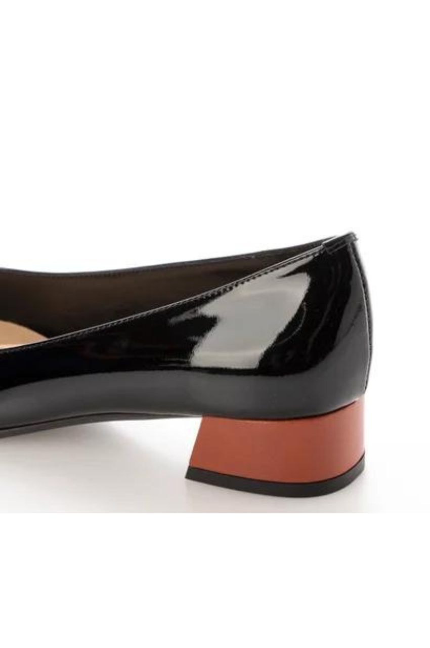 SQUARE TOE COLORED HEELS PUMPS  / スクエアトウカラーヒールパンプス