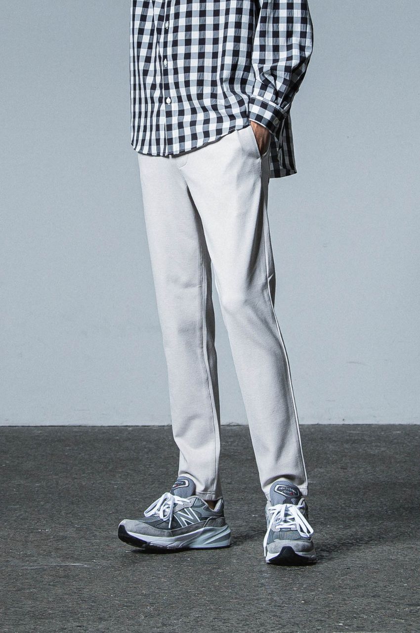 ERIC EASY PANTS (GREYGE) レーヨン / ストレッチ / ドローコード付き / サイド・バックポケット付き/  RC33-ST-027