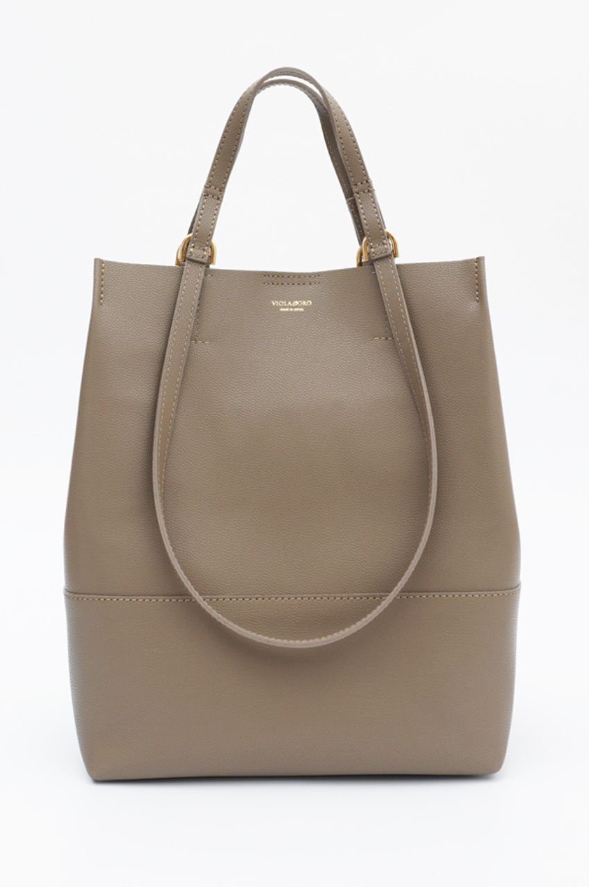 ITALIAN DOUBLE  FACE LEATHER  TOTE  / イタリアンWフェイスレザートート縦型【正規販売店舗】