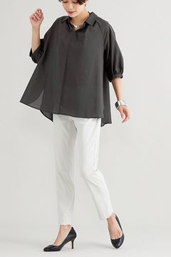 EVEX by KRIZIA - BLEND SHERAR BOYLE BLOUSE / ブレンドシアーボイル