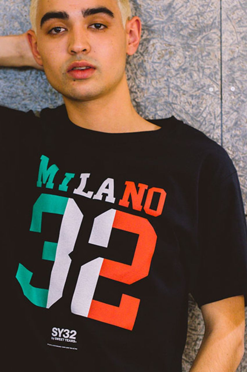 MILANO ITALIA COLOR TEE / ミラノロゴプリントTシャツ