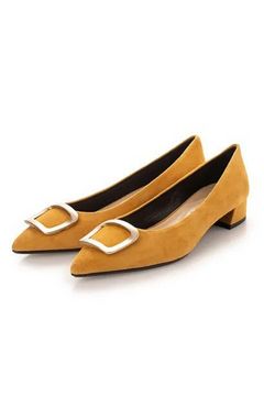 FABIO RUSCONI POINTEDTOE BUCKLE PUMPS/ファビィオルスコーニ ポインテッドトゥバックルパンプス