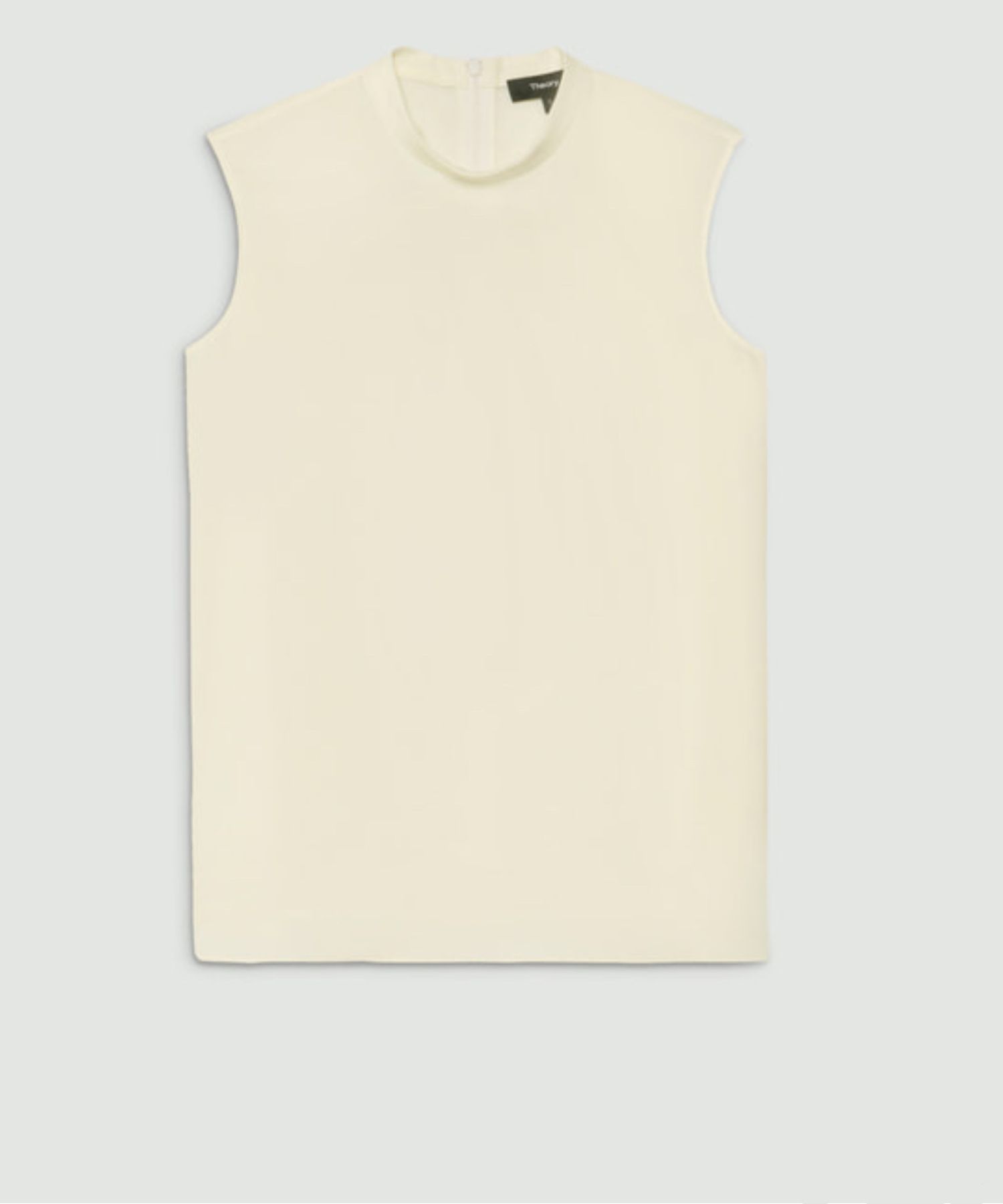 Satin Crepe Stand Collar Top(ライス) / トリアセテート / ウォッシャブル / 01-5208206