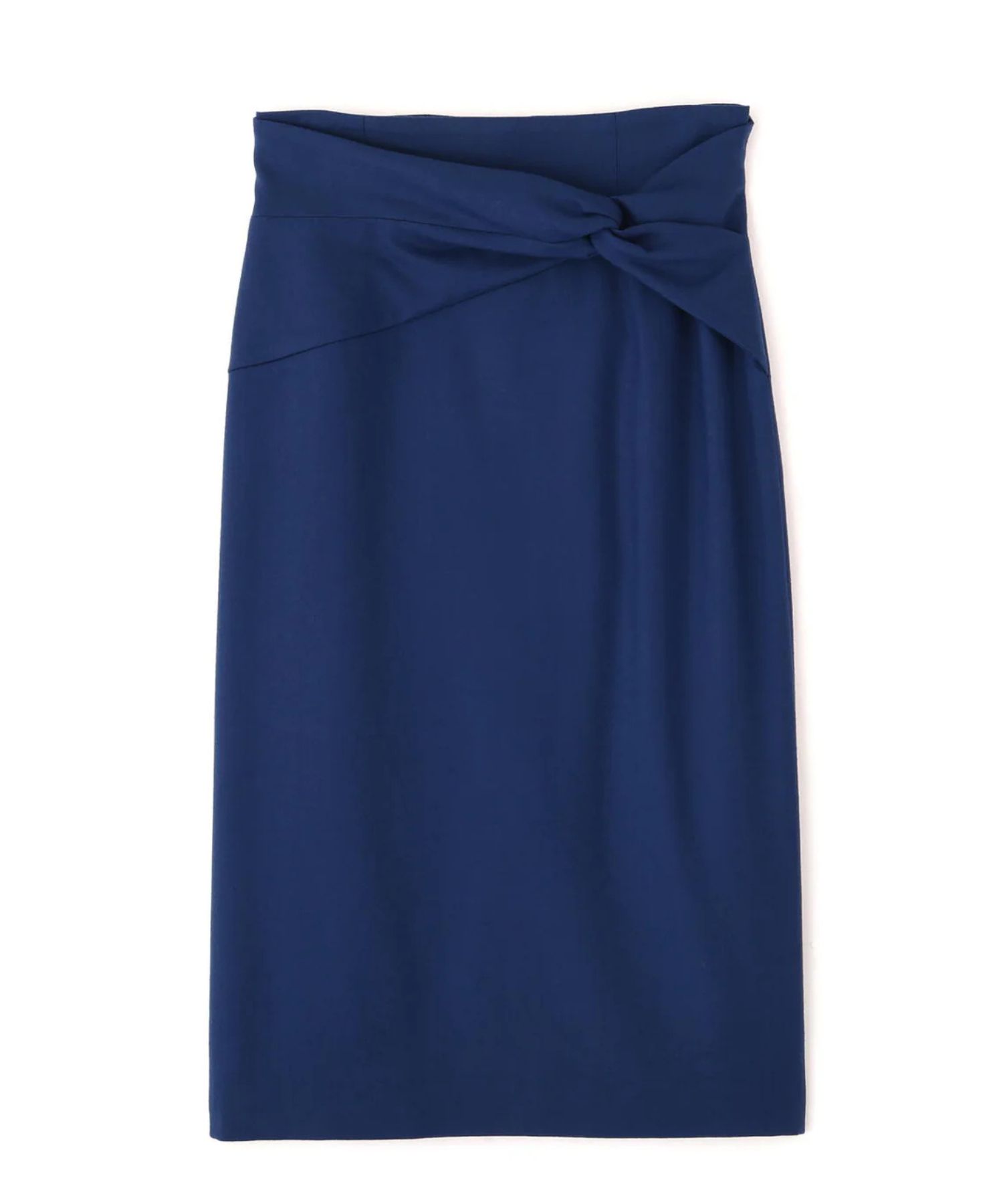 クロスウエストジャージスカート(ブルー)毛 / 裏地付き / 後ファスナーあき / 後ベンツあり / 0315220107