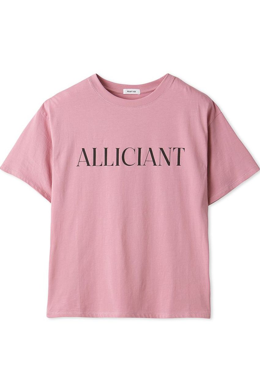 ロゴプリントTシャツ (ピンク ) コットン / クルーネック  / UVカット / 接触冷感 / ウォッシャブル / FWCT244143