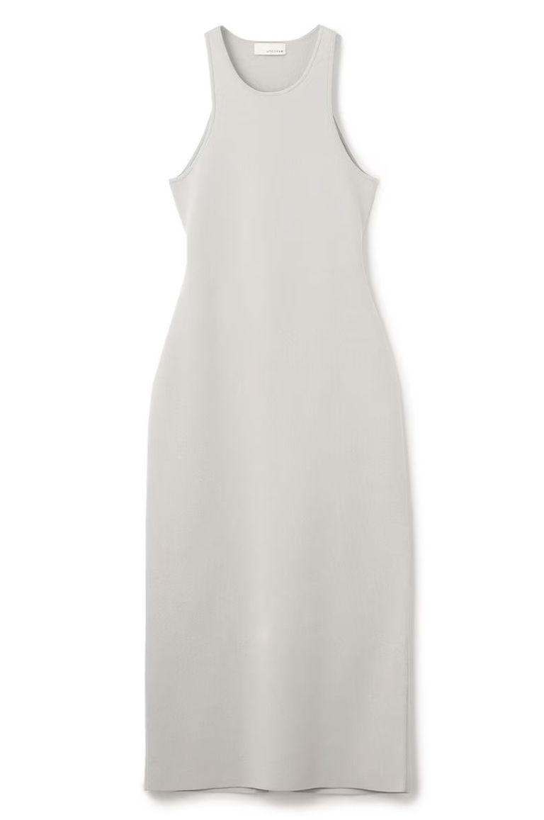 uncrave - ドライタッチニットアメスリバックオープンワンピース  