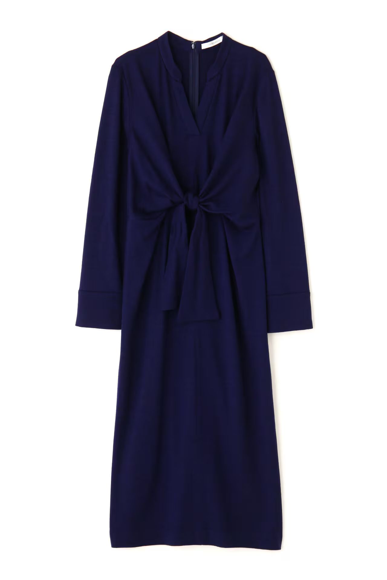 ウエストリボンジャージワンピース (ブルー) / ウール / ストレッチ / キャミワンピ付き / 0315140213