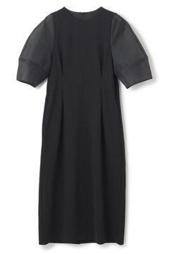 BEAUTY MOVE シアースリーブ ワンピース (black) ポリエステル / ストレッチ / UVケア / ウォッシャブル / OPUMGM0711