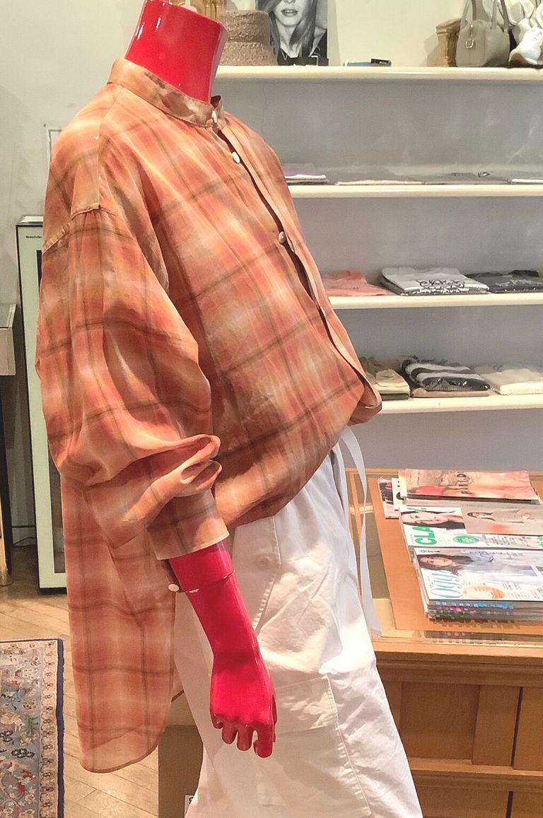 TOMORROWLAND - COTTON OMBRE CHECK OVERSHIRT / コットンオンブレー