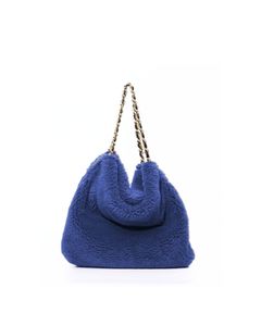 エコムートン チェーンショルダートートSサイズ (Blue(Black)) ポリエステル / マグネット開閉 / 長財布が収納 /V-8931