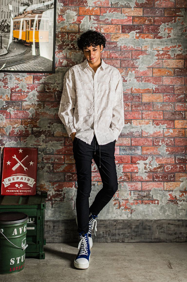 RESOUND CLOTHING - ナイロンシャツジャケット (ベージュ RESOUND CLOTHING - ナイロンシャツジャケット (ベージュ