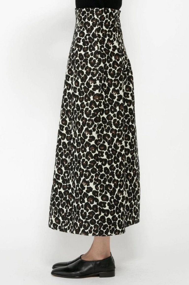 uncrave - LEOPARD JACQUARD SKIRT/レオパードジャガード