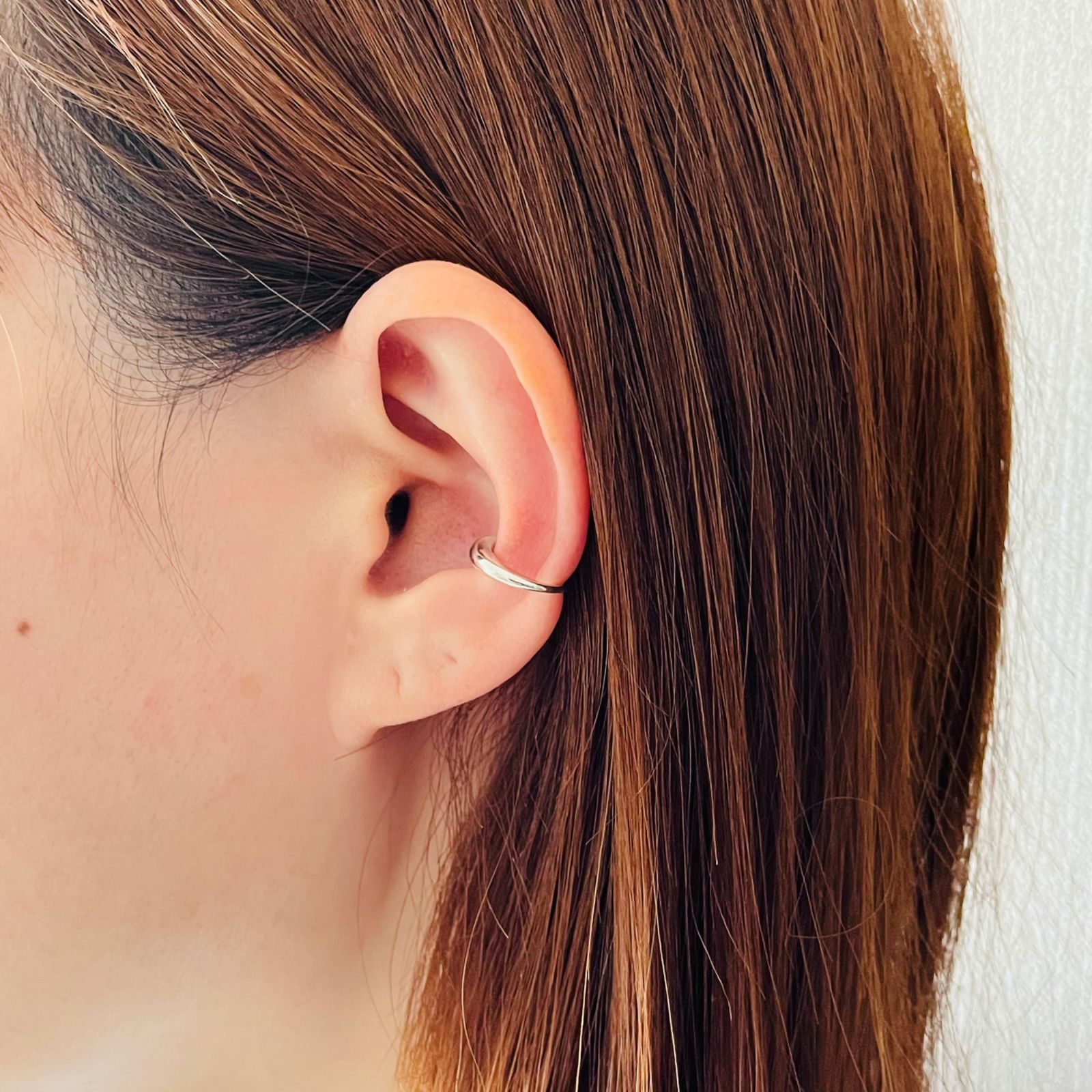 【ASSET SILVER】イヤーカフ・アシンメトリー / シルバー925 / 細身 / 厚み3mm