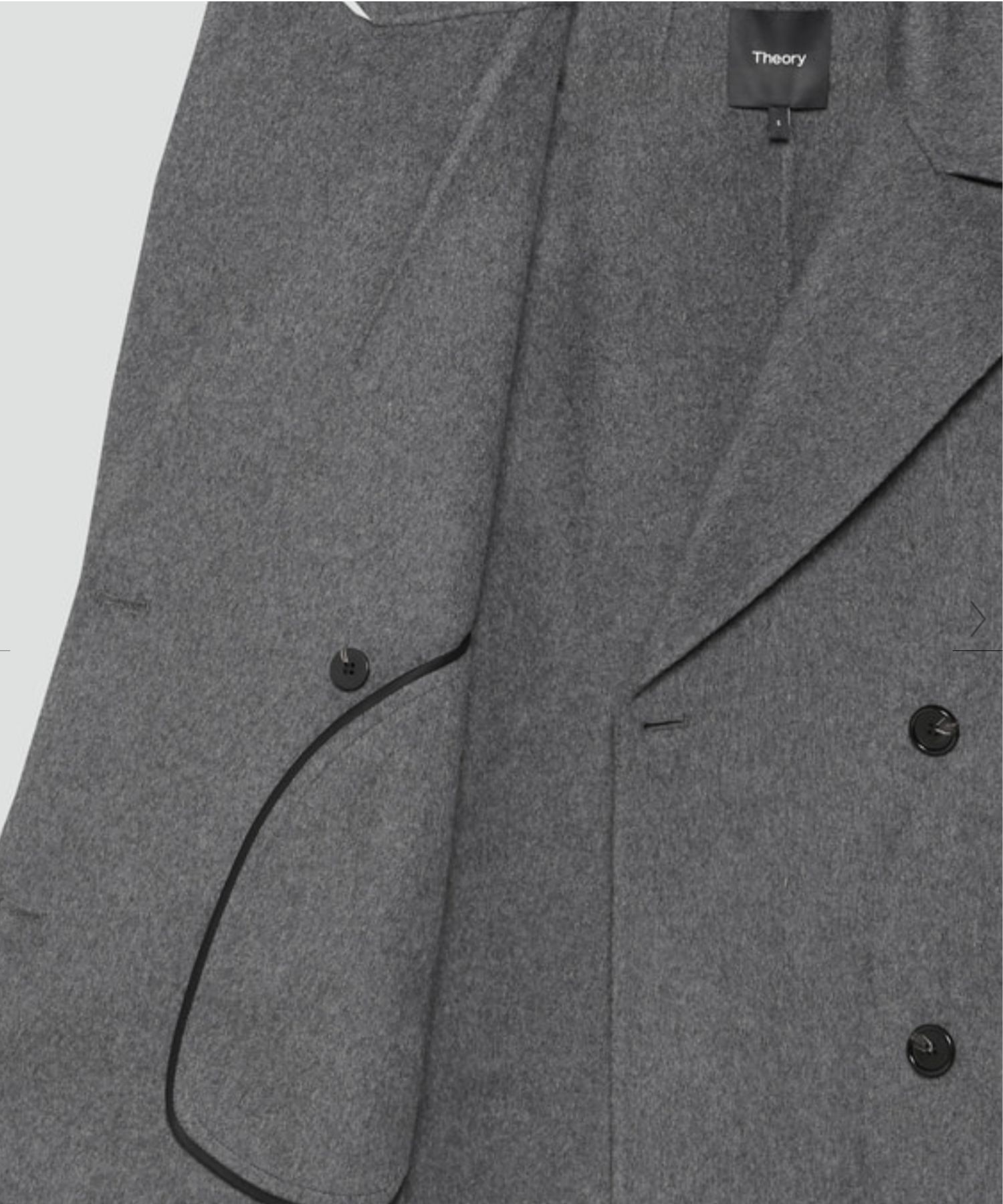 New Divide GC Peacoat (ニューチャコールメランジ) ウール / ショート丈ピーコート / 滑らか / 裏地無し / 01-5409603