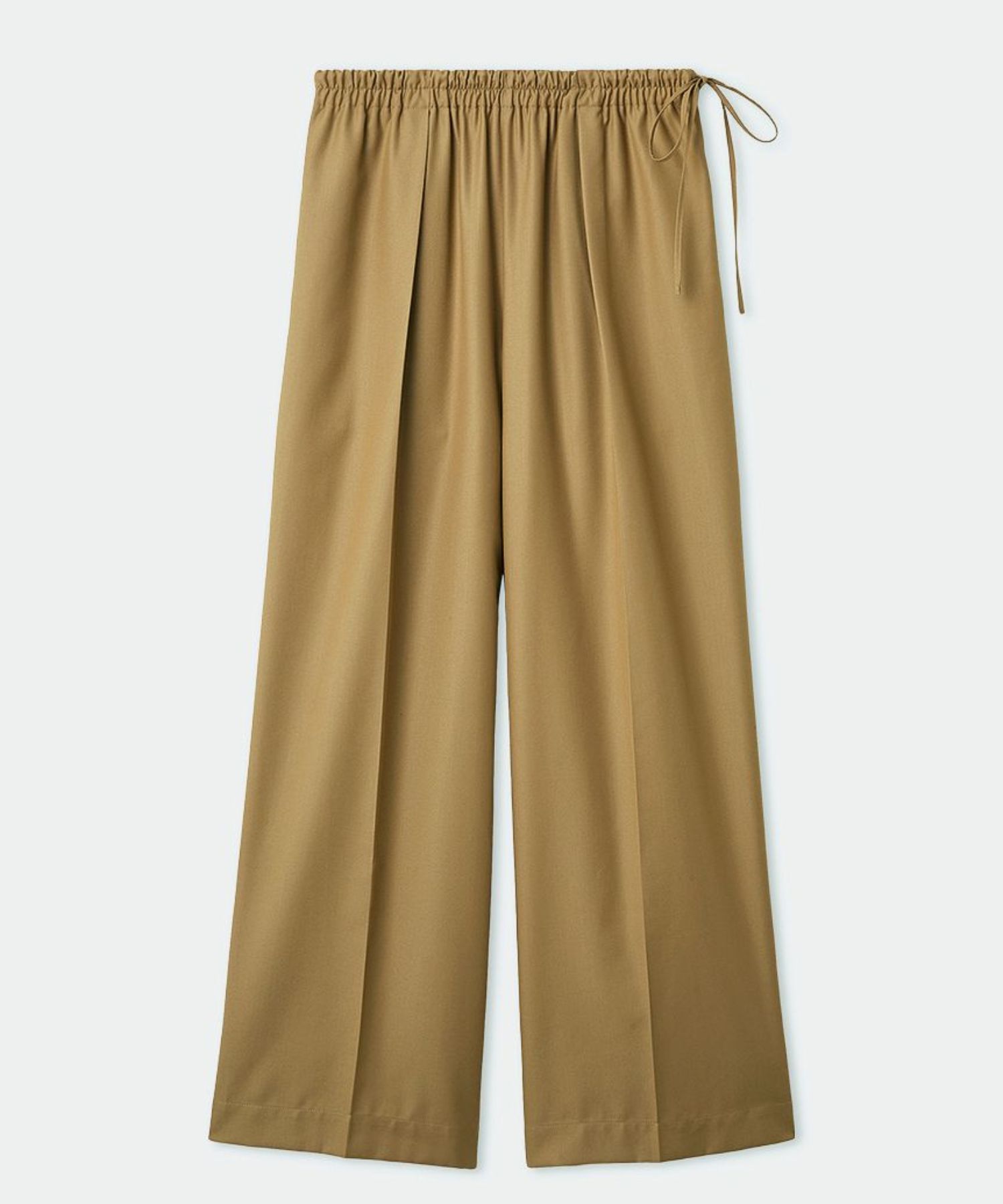 リラクシーイージーパンツ(ベージュ) ポリエステル / ウォッシャブル / ストレートワイド / ウエストゴム / MWFP261034