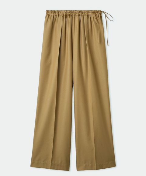 リラクシーイージーパンツ(ベージュ) ポリエステル / ウォッシャブル / ストレートワイド / ウエストゴム / MWFP261034