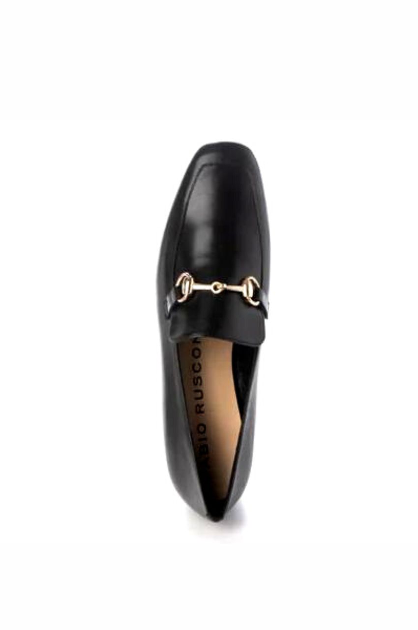 Fabio Rusconi  HEEI UP BIT LOAFERS / ファビオルスコーニヒールアップビットローファー （ブラック）
