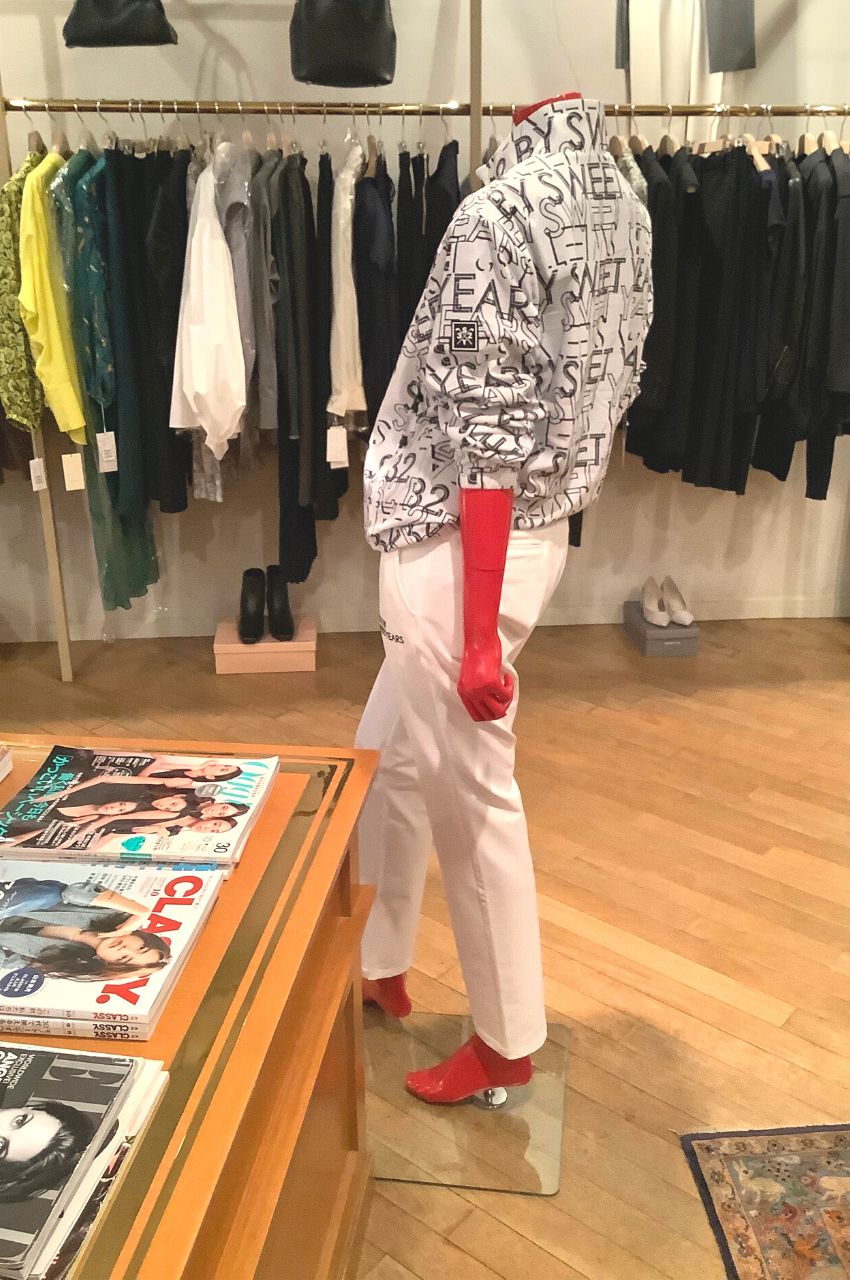 STRETCH DOUBLE CROSS PANTS / シンプルストレッチパンツ