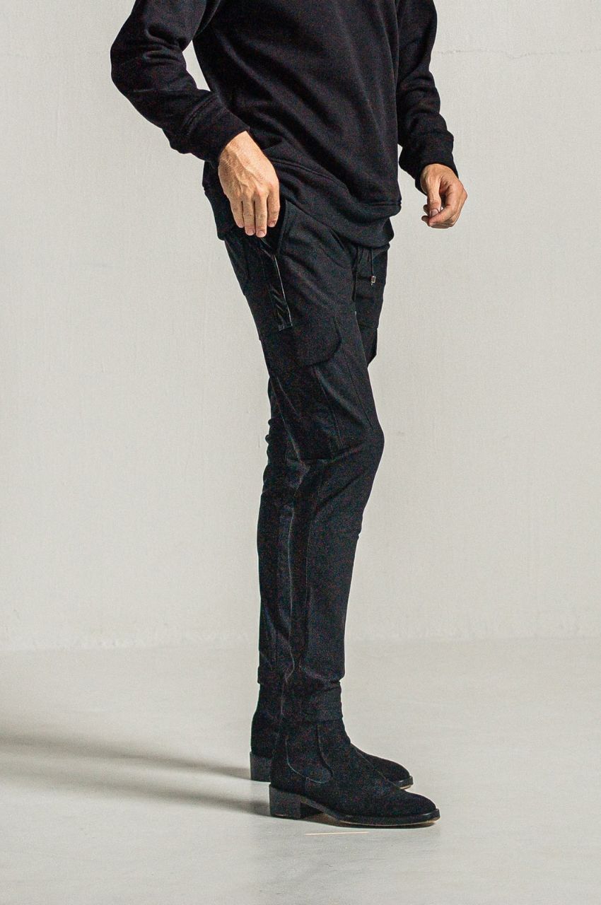 Darrell HEAT cargo PT (BLACK) レーヨン / ストレッチ / 裏起毛 / ウォッシャブル / RC34-ST-010H