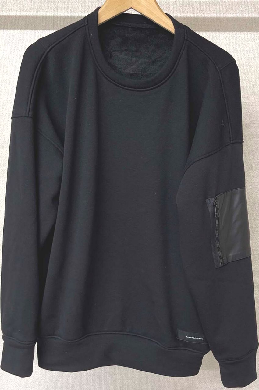 velours fleece drop trainer / ベロアフリースドロップトレーナー