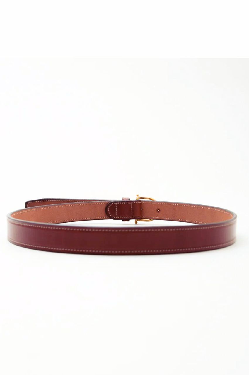 1 SPUR BUCKLES BELT 2351 / ワンシュプールバックルベルト (ブラウン) 牛革 / ブライドルレザー / 厚い / 頑丈 / エイジング / アメリカ製