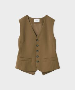 スーツベスト(モカ)ポリエステル / 裏地あり / MWFV261024