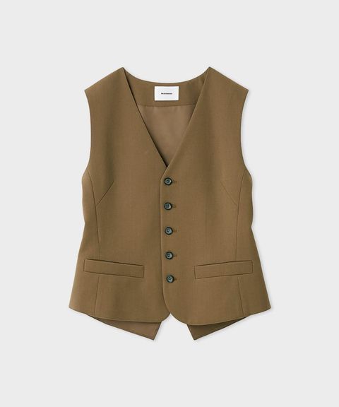 スーツベスト(モカ)ポリエステル / 裏地あり / MWFV261024