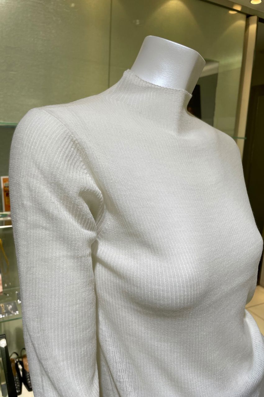 WOOL MIX SHEER KT/ウールミックスシァーニット