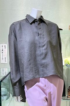 オーバーサイズテントラインシャツ / ウォッシャブル