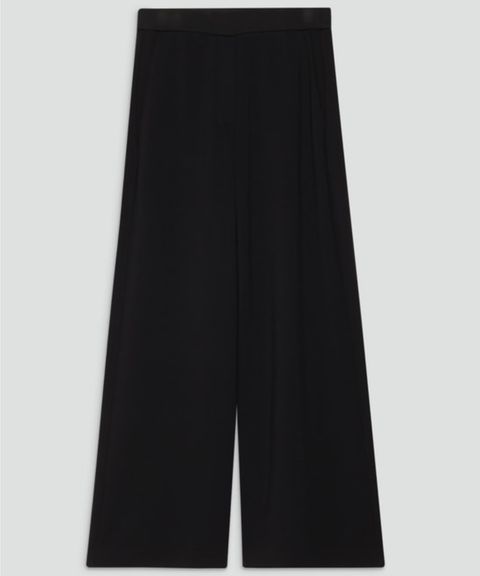 Double Knit N A Line Pant(ブラック)レーヨン / ウォッシャブル / 手洗い可 / 01-5306003
