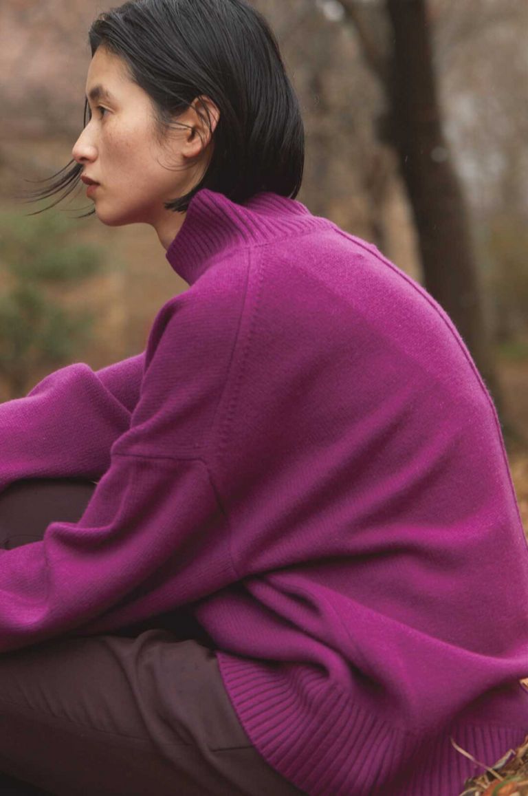 美品 ADAWAS アダワス CASHMERE BLENDED ワンピース