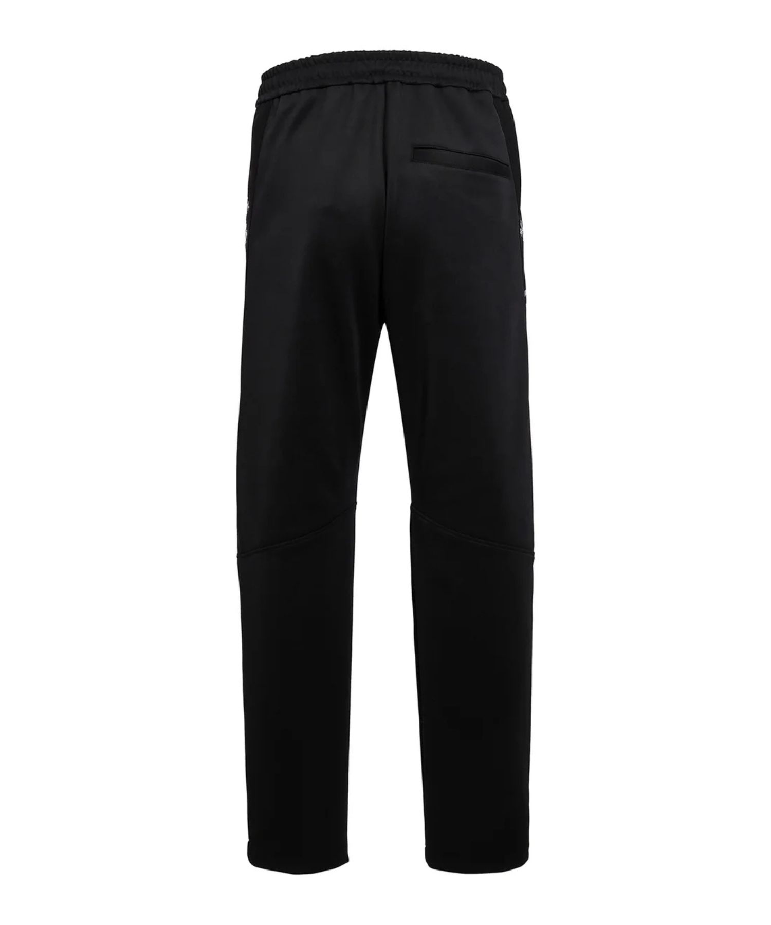 MENTORE メントーレ パンツ(ブラック) ポリエステル /テーパードシルエット / ウエストドローコード/ ロゴプリント / MCKZ0350103588