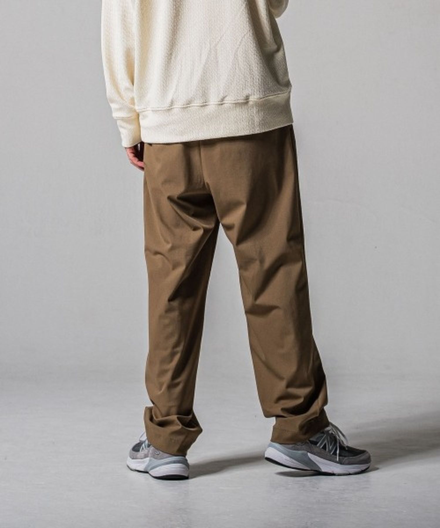 BEN PANTS ( BEIGE ) ナイロン / 2タック / スラッシュポケット / ストレッチ / RC39-ST-038