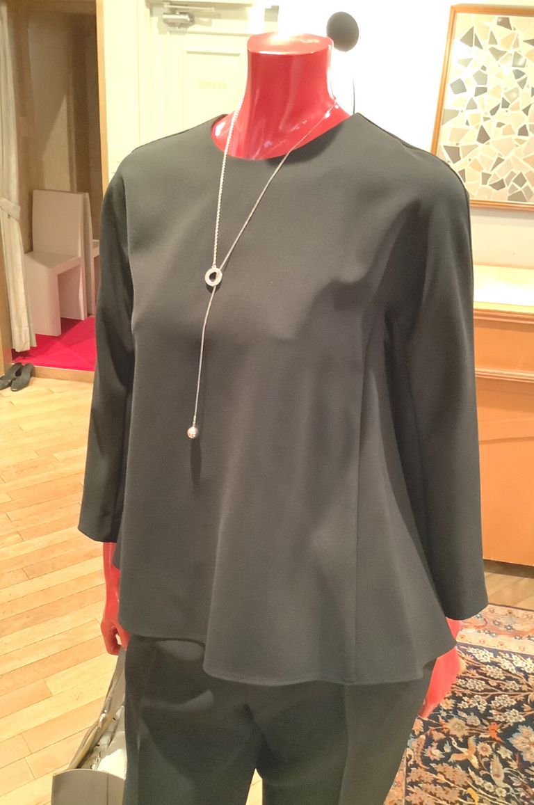 美品 トゥモローランド ドライダブルクロス クルーネックプルオーバー ドライダブルクロス クルーネックプルオーバー | maison