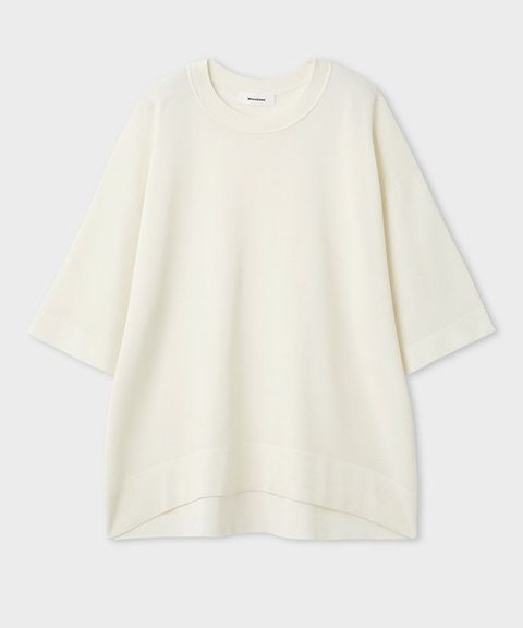 ウォッシャブルシアーワイドニット(ホワイト)ナイロン / オーバーサイズ / MWNT261069