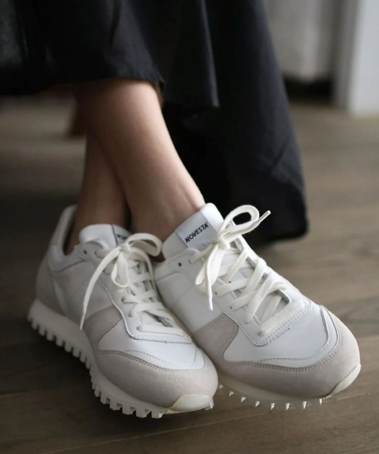 MARATHON LEATHER(ALL WHITE) / 紐あり / TRAIL SOLE / 軽量