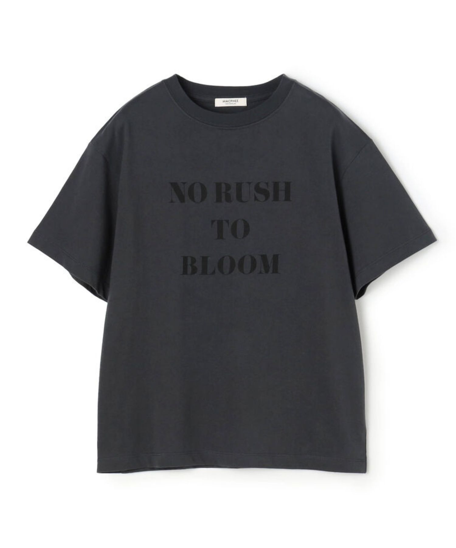 コットンロゴプリント Tシャツ (ブラック) コットン/ 伸縮性有り / フロントロゴ / 手洗可 / 12-03-62-03201