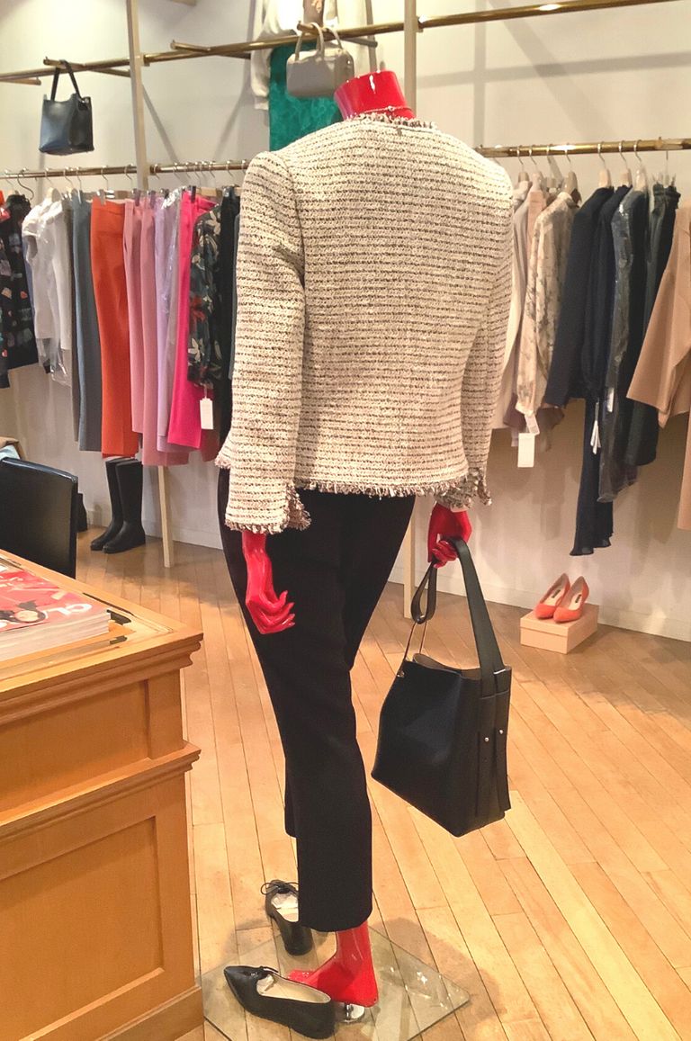 セオリー☆2022SS☆Preston Tweed Feminine Slim Theory - Preston Tweed Feminine Slim JKT / ツィードノー