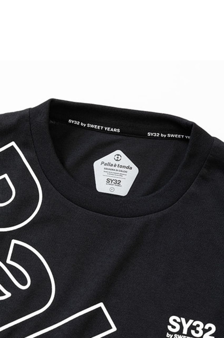 フォント ロゴ プレミアム ビッグ Tシャツ （ブラック✖️ホワイト）ポリエステル100％ / 吸水速乾 / ドライタッチ