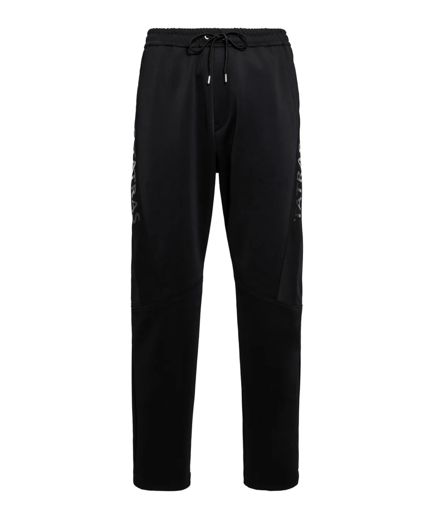 MENTORE メントーレ パンツ(ブラック) ポリエステル /テーパードシルエット / ウエストドローコード/ ロゴプリント / MCKZ0350103588