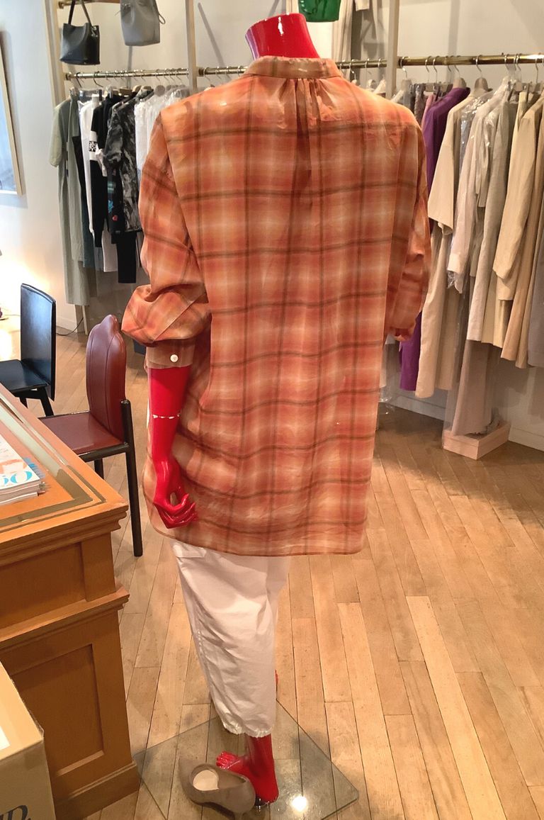 TOMORROWLAND - COTTON OMBRE CHECK OVERSHIRT / コットンオンブレー