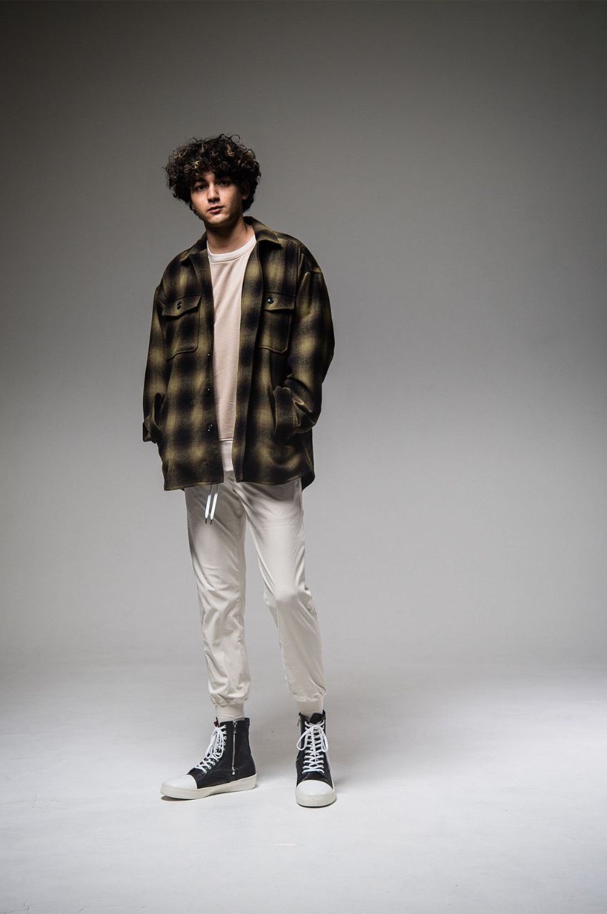 WOOLCHECK OVER CPO JK GREEN CHECK /ウールチェックオーバーサイズCPOジャケット