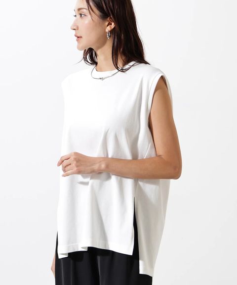 BOUTIQUE de la FEMME 売れ筋商品|||ブティック デ ラ ファム Tシャツ トップス レディース Tops Red セール】 ターンバックロゴT （Tシャツ）｜Rouge vif la cle